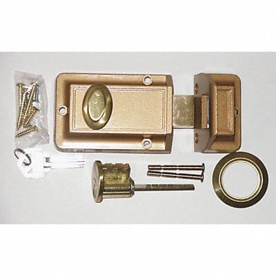 Auxiliary Lock Jimmyproof Bronze