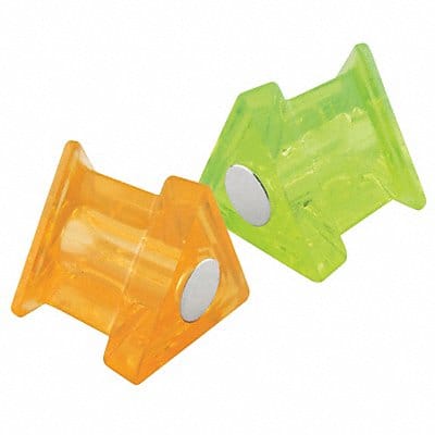 Magnetic Push Pins Orange Green PK10