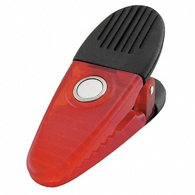 Magnetic Plastic Clips Red PK2