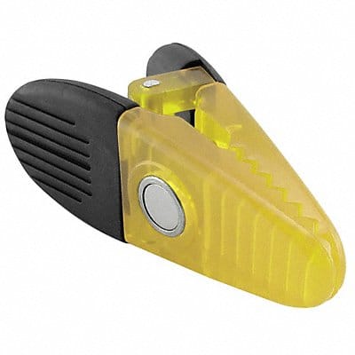 Magnetic Plastic Clips Yellow PK2