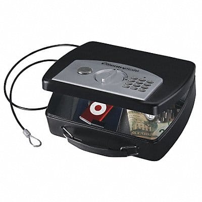 Portable Safe 0.08 cu ft Black