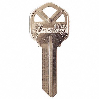 Key Blank Brass Type KW1 PK10