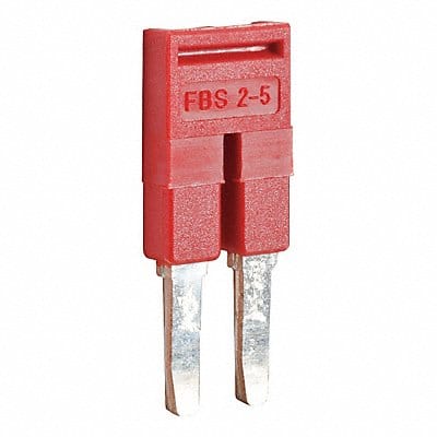 Terminal Block Jumper Copper Plastic Red