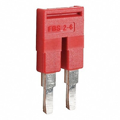 Terminal Block Jumper Copper Plastic Red