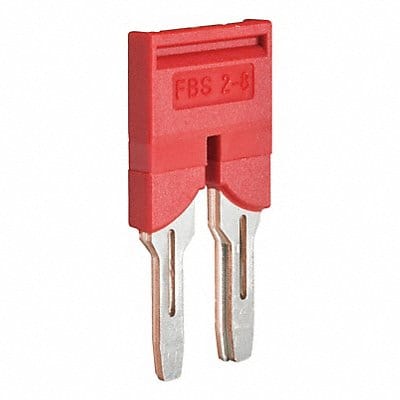 Terminal Block Jumper Copper Plastic Red