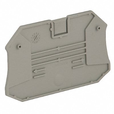 TermBlkEndPlt NSYTRV Plastic ScrewMount