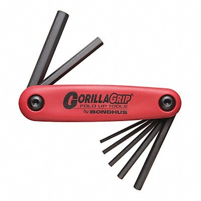 Set 7 Hex Gorillagrip Fold-Up Tools