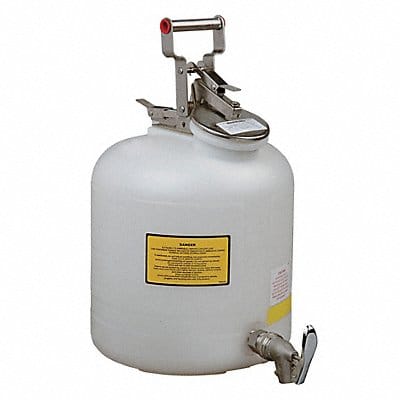 Disposal Can 5 gal White Polyethylene