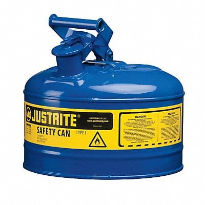 Type I Safety Can 2.5 gal Blue 11-1/2InH