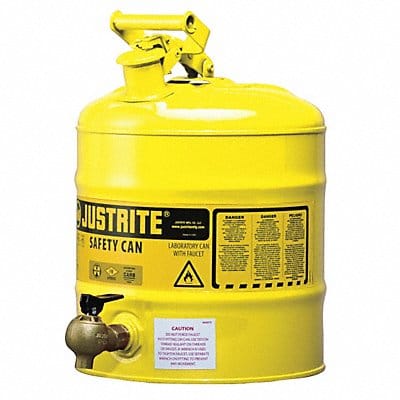 Type I Safety Can 5 gal Ylw 16-7/8In H