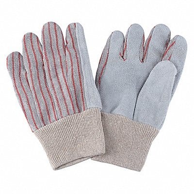 D1564 Leather Gloves Red Striped L PR