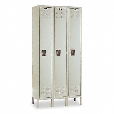 G3750 Wrdrb Lockr Lvrd 3 Wide 1 Tier Tan