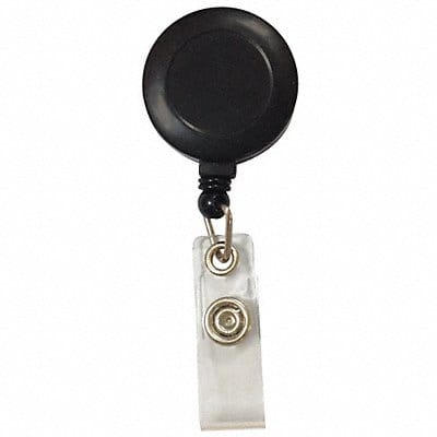 Retractable Badge holder w/Clip Blk PK10