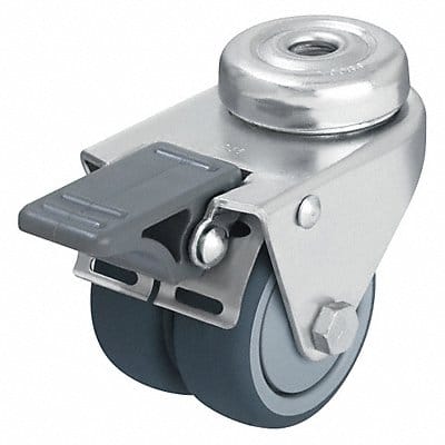 Low-Profile Easy-Turn Bolt-Hole Caster