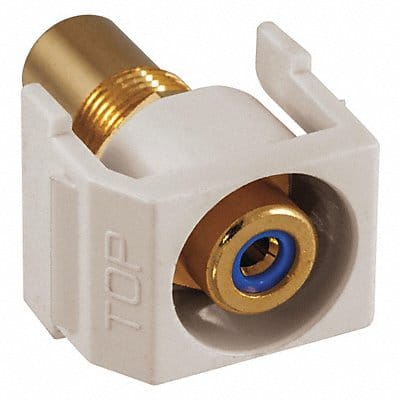 Inline Coupler RCA Duplex Light Almond