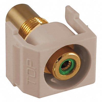 Inline Coupler RCA Duplex Almond