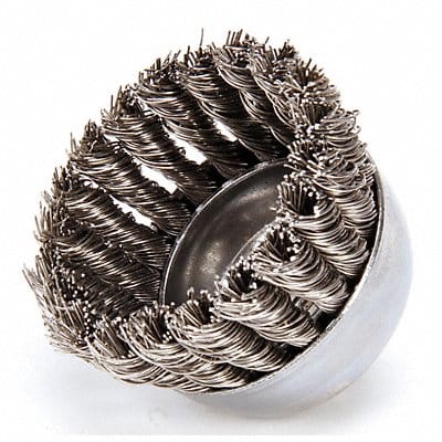 Knot Wire Cup Brush Threaded Arbor