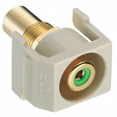 Inline Coupler RCA Duplex Ivory