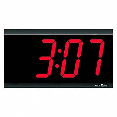 Wall Clock Digital Electric Black