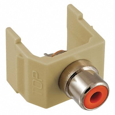 Inline Coupler RCA Duplex Ivory