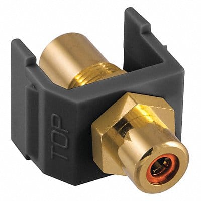 Inline Coupler RCA Duplex Black