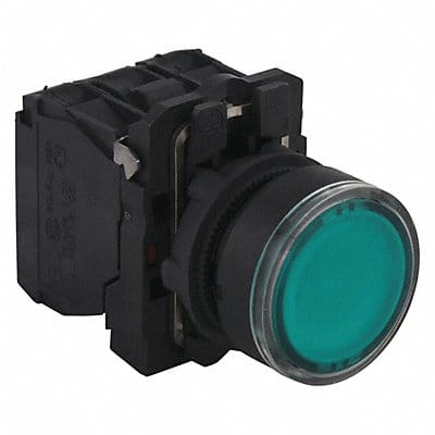 Illuminated Push Button 22mm Green