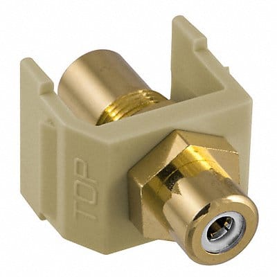 Inline Coupler RCA Duplex Ivory