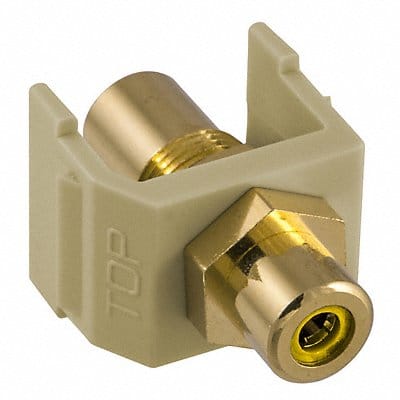 Inline Coupler RCA Duplex Ivory