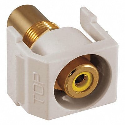 Inline Coupler RCA Duplex Light Almond