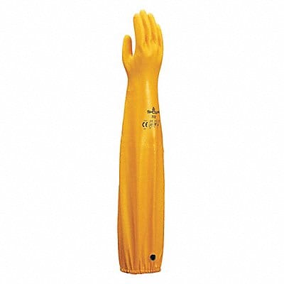 D0486 Chemical Resistant Gloves Yellow Sz 8 PR