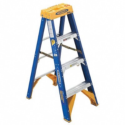 Stepladder Fiberglass 4 ft H 375 lb Cap