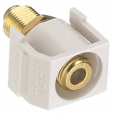 Connector RG6/RG59 Light Almond