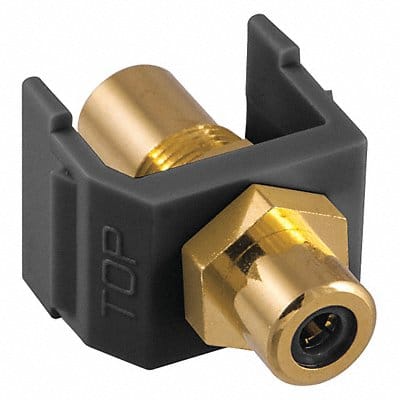 Inline Coupler RCA Duplex Black