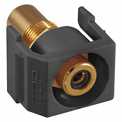 Inline Coupler RCA Duplex Black