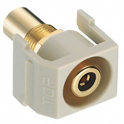 Inline Coupler RCA Duplex Ivory