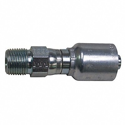 Crimp Fitting 1/4 I.D. 1/4 M NPTF