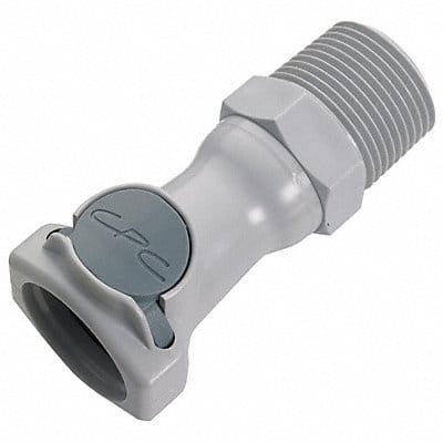 Coupler PP Gray Push In 3/8