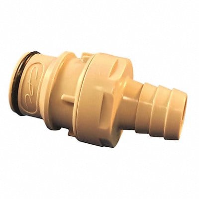 Coupler Polypropylene Gray Push In