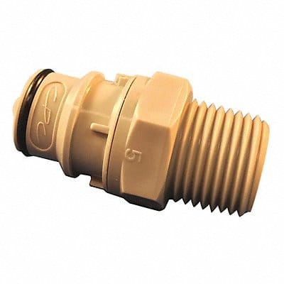 Coupler Polypropylene Gray Push In