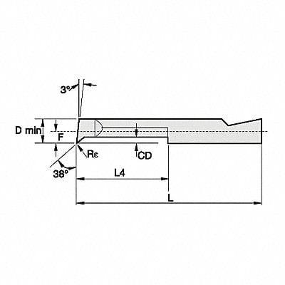 Boring Bar 15.24mm Carbide