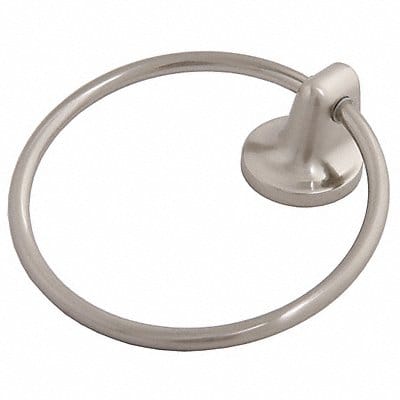 Towel Ring Zinc Satin Nickel 6 in w