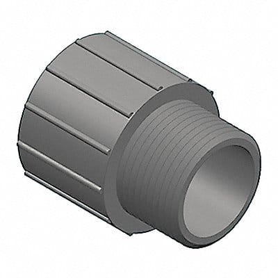 Male Adapter 6 in Schedule 80 Gray