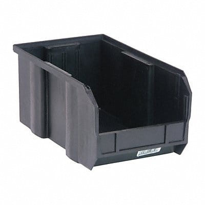 Hang and Stack Bin Black PP 7 in