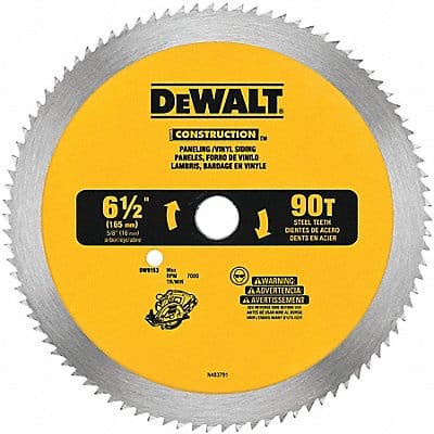 Circular Saw Blade 6 1/2 in Blade