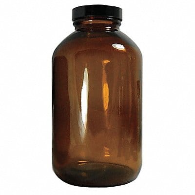 Packer Bottle 191mmH Amber 106mm Dia PK6