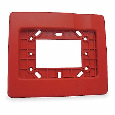 Trim Plate Red H 1/2 x L 5 7/8 In