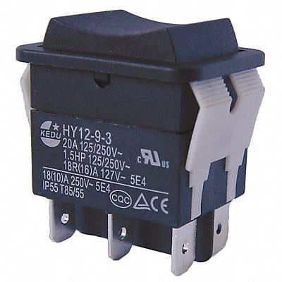 Rocker Switch DPDT 6 Connections