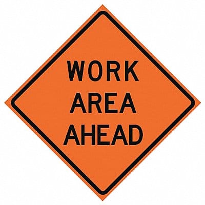 Work Area Ahead Traffic Sign 36 x 36