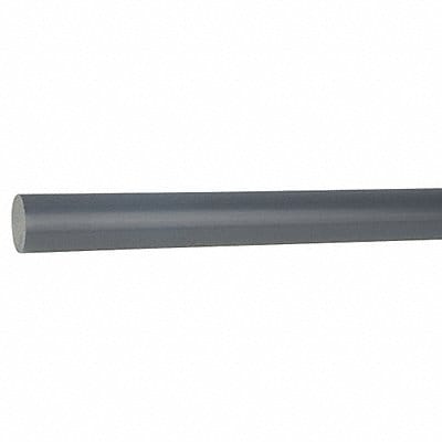 K6808 PlasticRod PVCType1 1 1/8 Dia 4ftL Gray