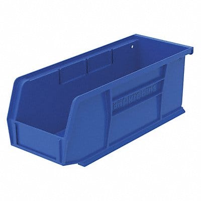 F8685 Hang and Stack Bin Blue Plastic 4 in